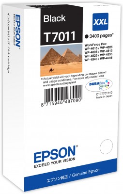 EPSON cartridge T7011 black (WorkForce) (C13T70114010)