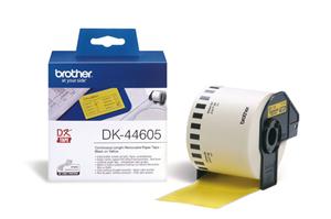 Brother - DK 44605 (papírová role žlutá 62mm x 30,48m) - snadno odstranitelná (DK44605)