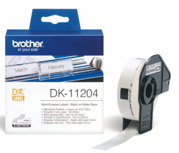 Brother - DK-11204 (papírové/univerzální štítek-400 ks) 17 x 54mm (DK11204)