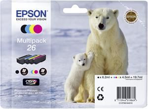 EPSON cartridge T2616 (black/cyan/magenta/yellow) multipack (lední medvěd) (C13T26164010)