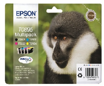 EPSON cartridge T0895 (black/cyan/magenta/yellow) multipack (opice) (C13T08954010)