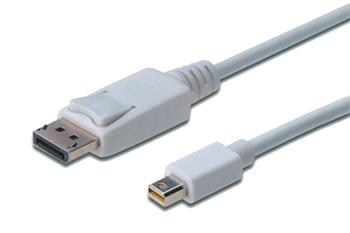 Digitus DisplayPort připojovací kabel, mini DP/M - DP/M 1.0m (AK-340102-010-W)