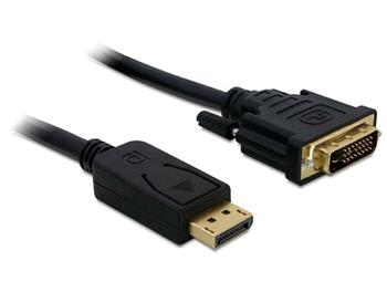 Delock kabel DisplayPort (samec) na DVI 24+1 (samec), 1m (82590)