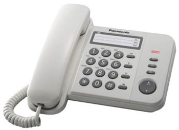 Panasonic KX-TS520FXW - jednolinkový telefon, bílý (5025232464852)