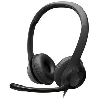 Logitech náhlavní souprava Headset H390, černá (981-000406)