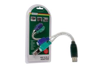 Digitus převodník USB na PS/2, 2xMiniDin6/F, USB A/M (DA-70118)