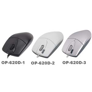 A4tech myš OP-620D, 2click, 1 kolečko, 3 tlačítka, USB, černá (OP-620D BLACK USB)
