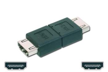 HDMI spojka, samice/samice, černá, zlacené konektory (AK-330500-000-S)
