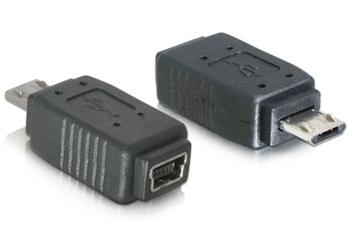 Delock redukce micro USB B samec na USB mini 5pin samice (65063)