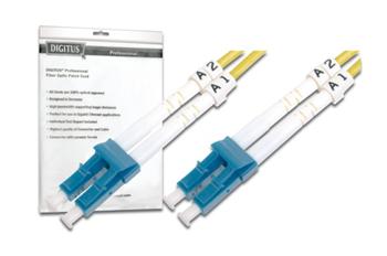 DIGITUS Fiber Optic Patch Cord, LC to LC, Singlemode, OS1, 09/125 µ, Duplex Length 5m (DK-2933-05)