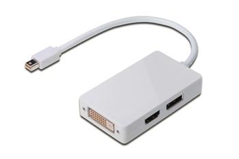 Digitus DisplayPort splitter cable, miniDP - DP+HDMI+DVI (AK-340509-002-W)