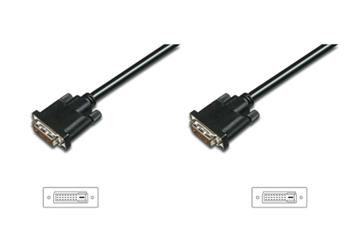 Digitus připojovací kabel DVI-D(24+1), Stíněný, DualLink, Černý, 1m (AK-320108-010-S)