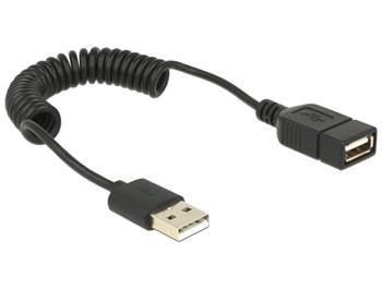 Delock kabel USB 2.0, prodlužovací, samec/samice, kroucený kabel (83163)