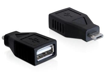 Delock redukce micro USB B samec na USB A samice (65296)
