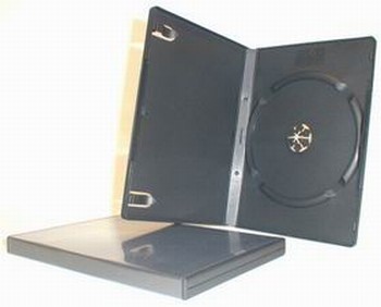 Krabička na 1x DVD - černá, 14mm (27081B)