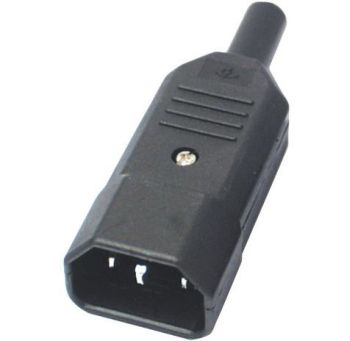 PremiumCord konektor IEC 320 C14 10A černý (cs220m)