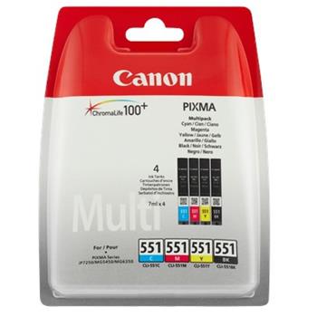 Canon cartridge CLI-551 C/M/Y/BK Multi Pack / 4x7ml (6509B009)