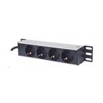 Intellinet Napájecí panel 10" 1U 4x zásuvka Schuko 1.8m LED indikátor