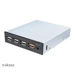 Interní 3,5" USB hub, 3x USB 2.0 + 1x USB rychlé nabíjení