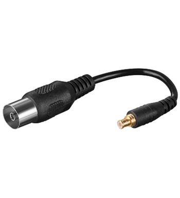 Kabel adapter k DVB-T tunerům, 10cm (IEC female - MCX male)