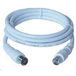 Kabel anténní TV propojovací M/F 75 Ohm 2m