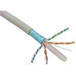 Kabel FTP 1m, stíněný, drát, CAT6, 100% měď - metráž