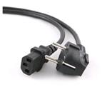 Kabel napájecí do zásuvky, 1,8m černý, 220/230V