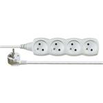 Kabel prodlužovací 1.5m 220V, 4 zásuvky