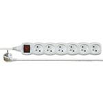 Kabel prodlužovací 2m 220V, 6 zásuvek, s vypínačem