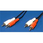 KABEL propojovací 2x cinch(M) - 2x cinch(M), 10m 