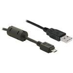 KABEL USB 2.0, USB A(M) - microUSB B(M), 1m - Černý