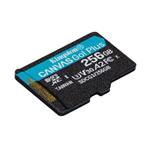 KINGSTON 256GB microSDHC Canvas Go! PLus 170R/100W U3 UHS-I V30 Card bez adapteru