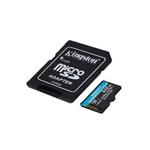 KINGSTON 512GB microSDHC Canvas Go! Plus 170R/100W U3 UHS-I V30 Card + SD Adapter
