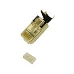 Konektor STP RJ45 (8p8c), Cat6A/Cat7, skládaný, drát