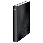 Kroužkový pořadač Leitz WOW, A4+, 2DR/25mm, černá