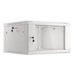 LANBERG 19" RACKOVÁ SKŘÍŇ PRO MONTÁŽ NA STĚNU 6U/600X600 (v rozloženém stavu) S PROSKLENÝMI DVEŘMI ŠEDÁ  V2