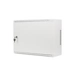 LANBERG Nástěnná jednodílná skříň 19", 4U+3U/540x200, (dodávané složené), nízkoprofilová, plné dveře, šedá (RAL7035)