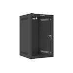 LANBERG RACK CABINET 10” WALL-MOUNT 9U/280X310 (FLAT PACK) WITH GLASS DOOR BLACK