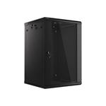 LANBERG RACK CABINET 19” WALL-MOUNT 18U/600X600 (FLAT PACK) BLACK   V2