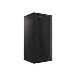 LANBERG RACK CABINET 19” WALL-MOUNT 27U/600X600 (FLAT PACK) BLACK   V2