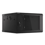 LANBERG RACK CABINET 19” WALL-MOUNT 6U/600X600 (FLAT PACK) V2 BLACK