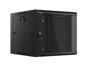 LANBERG RACK CABINET 19" WALL-MOUNTED 9U 570X600 FAST ASSEMBLY (FLAT PACK) BLACK