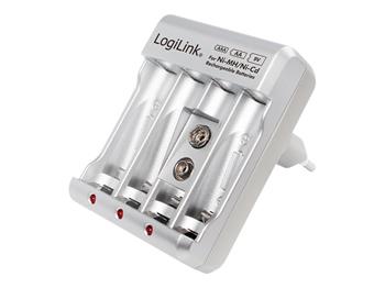 LOGILINK PA0168 LOGILINK - Nabíječka batérií pro Ni-MH/Ni-Cd AA/AAA/9V nabíjecí batérie
