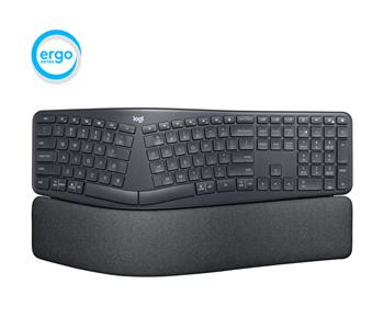 Logitech klávesnice ERGO K860, US, bezdrátová, dělená ergonomická, bluetooth