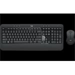 Logitech klávesnice s myší Wireless Combo MK540 ADVANCED, CZ/SK, USB, unifying přijímač, tichá, černá