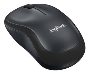 Logitech myš M220 Silent, optická, bezdrátová, 3 tlačítka, 1000dpi - černá