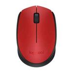 Logitech myš Wireless Mouse M171, optická, 2 tlačítka, 1000dpi, červená