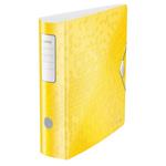 Mobilní pořadač Leitz 180° Active WOW, 75 mm, žlutá