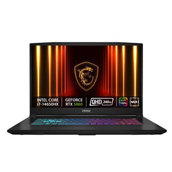MSI Katana 17 HX B14WFK-078CZ/i7-14650HX/32GB/1TB SSD/RTX 5060, 8GB/17,3"QHD IPS, 240Hz/Win 11 home/černá