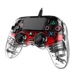 Nacon Wired Compact Controller - transparent red (PS4)